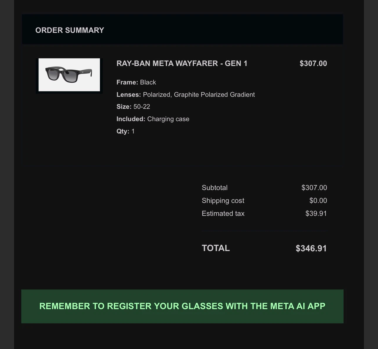 Ray-Ban Meta Wayfarer Gen 1 Smart Glasses - photo 3
