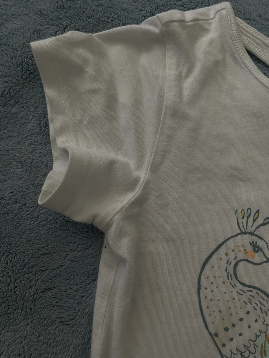 White Peacock Graphic T-Shirt - photo 4