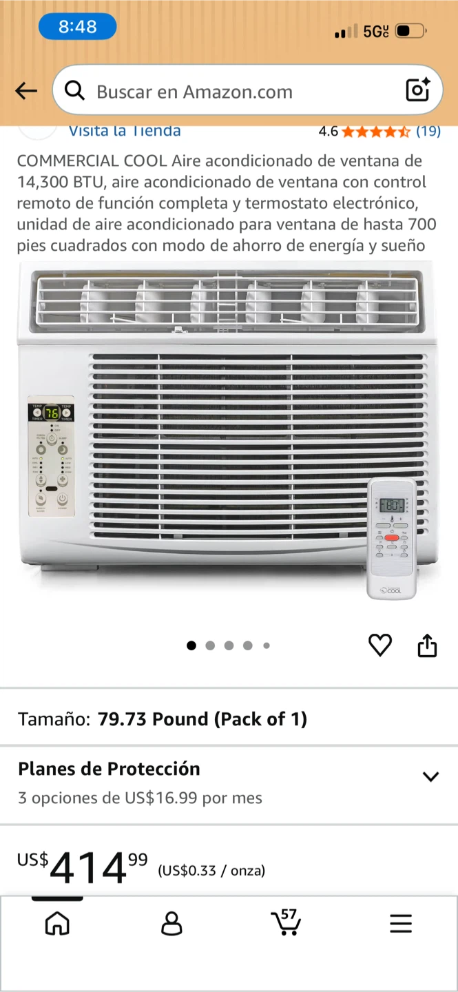 COMMERCIAL COOL 14,300 BTU Window Air Conditioner - photo 3