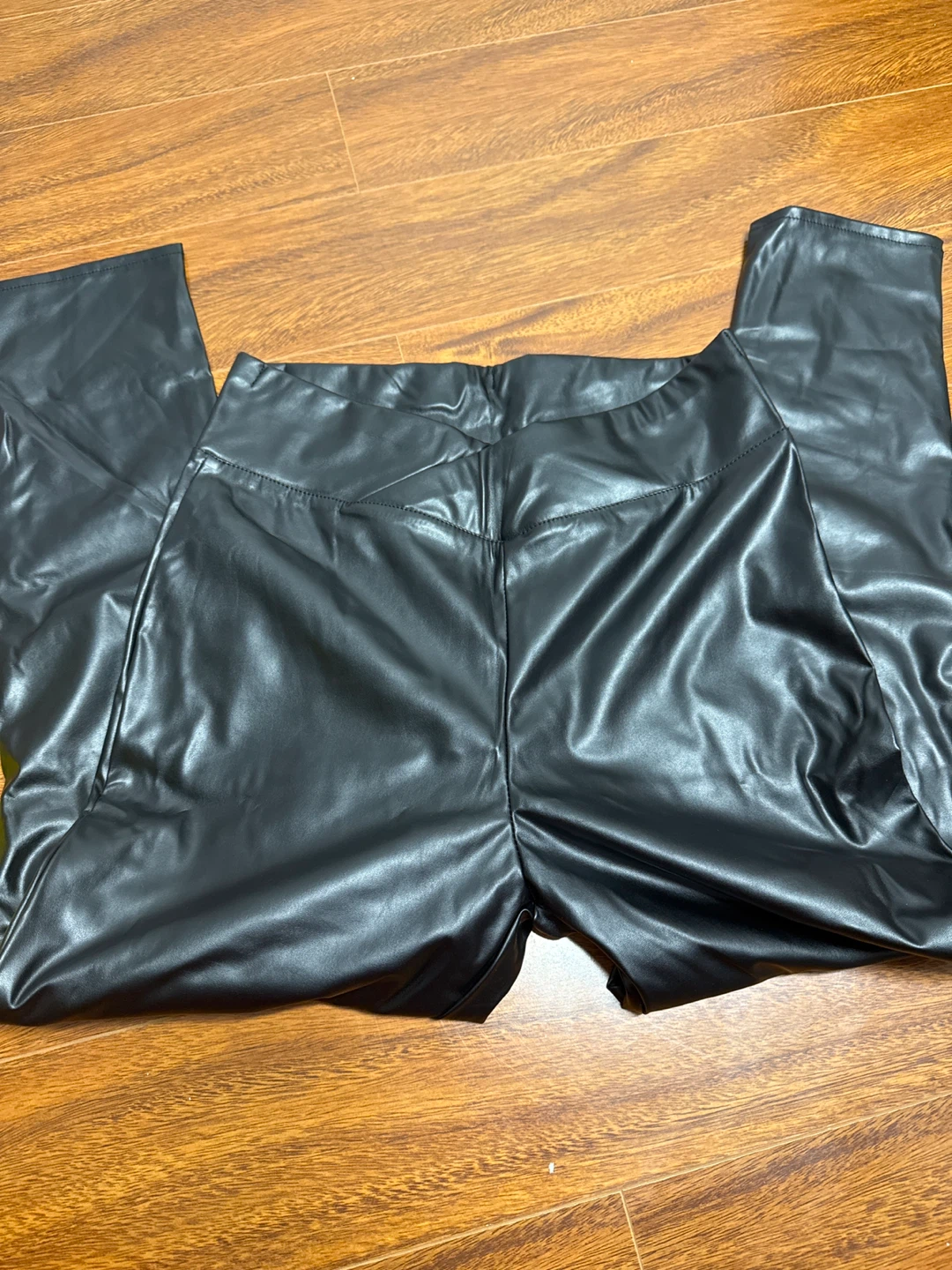 Synthetic leather pants