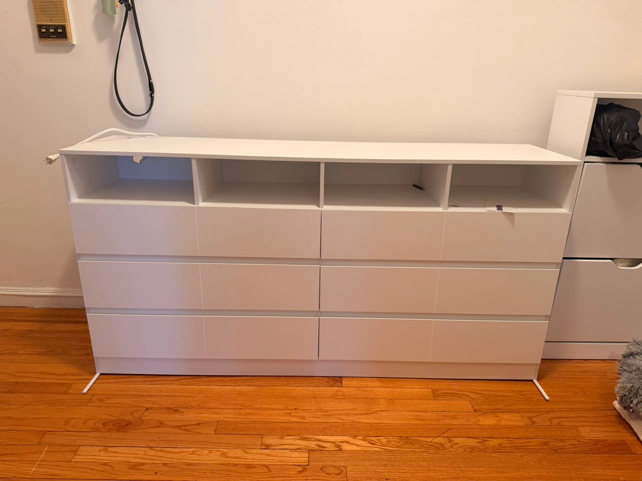 White 6-Drawer Dresser - photo 4