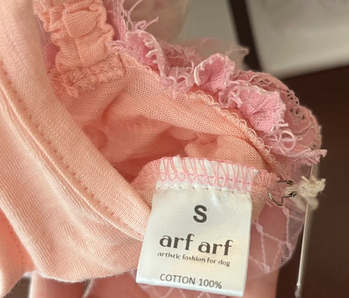 Arf Arf Pink Lace Dog Dress - Size S - photo 3