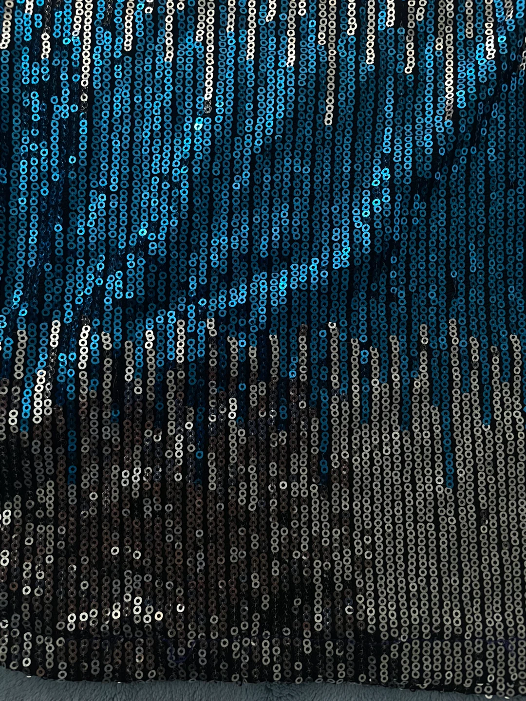Sparkly Blue and Silver Sequin Tank Top - photo 2