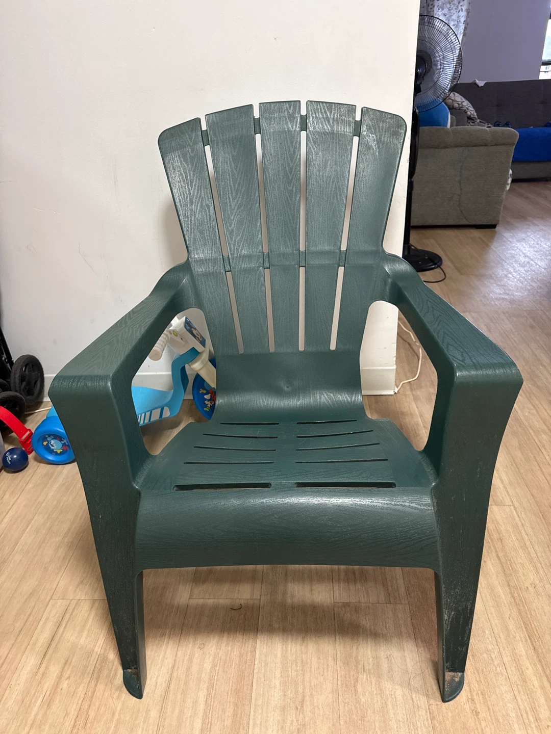 Green Plastic Adirondack Chair