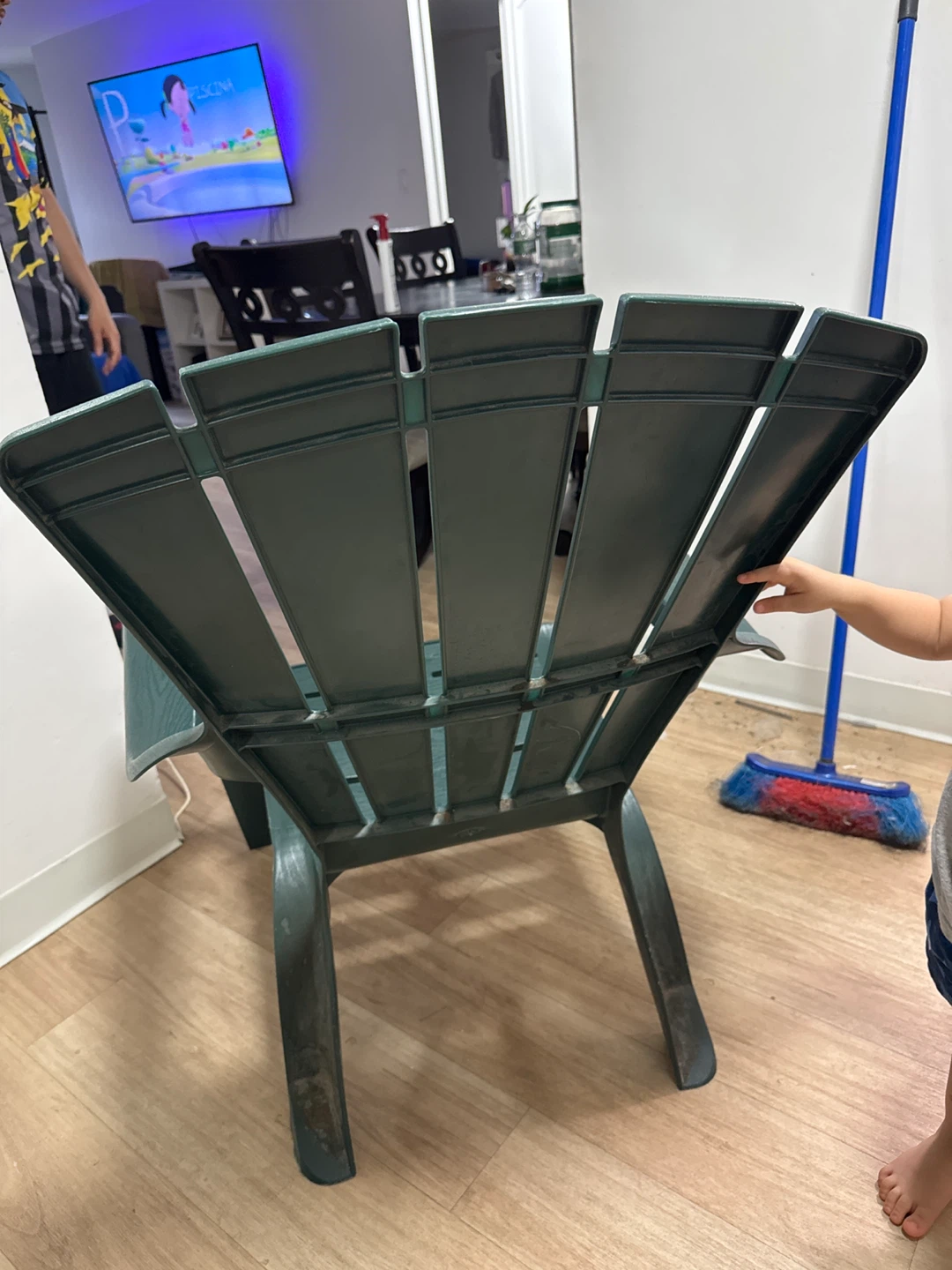 Green Plastic Adirondack Chair - photo 2
