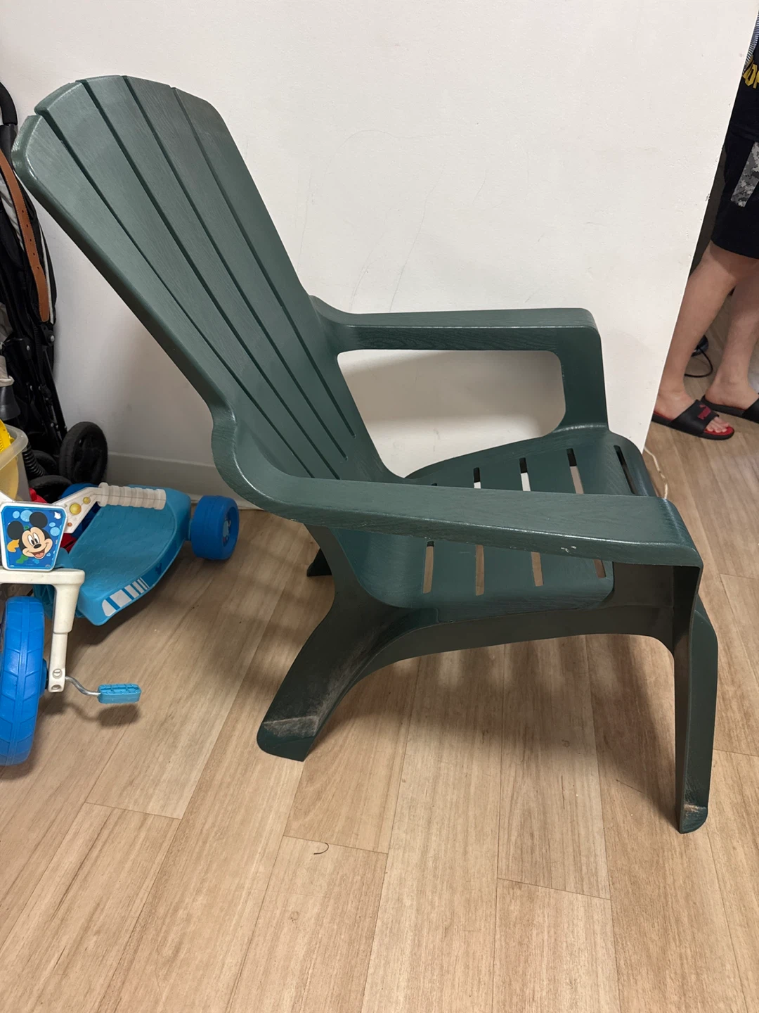 Green Plastic Adirondack Chair - photo 3