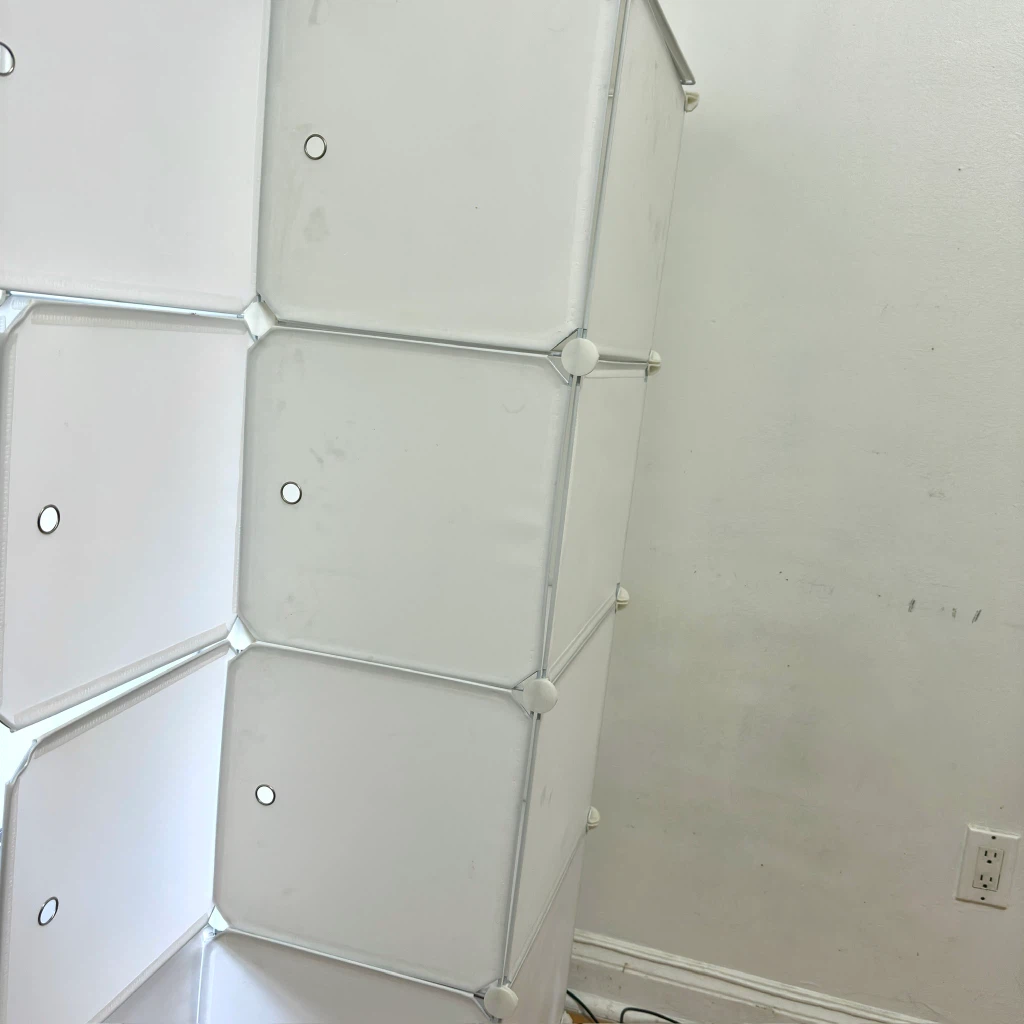 White 8 cube storage organizer - photo 4