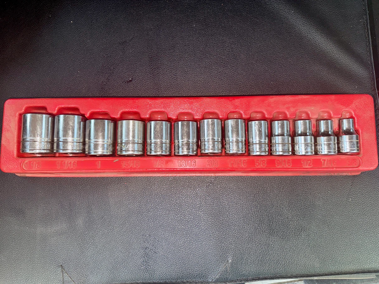 Snap-on 1/2” Chrome Socket Set