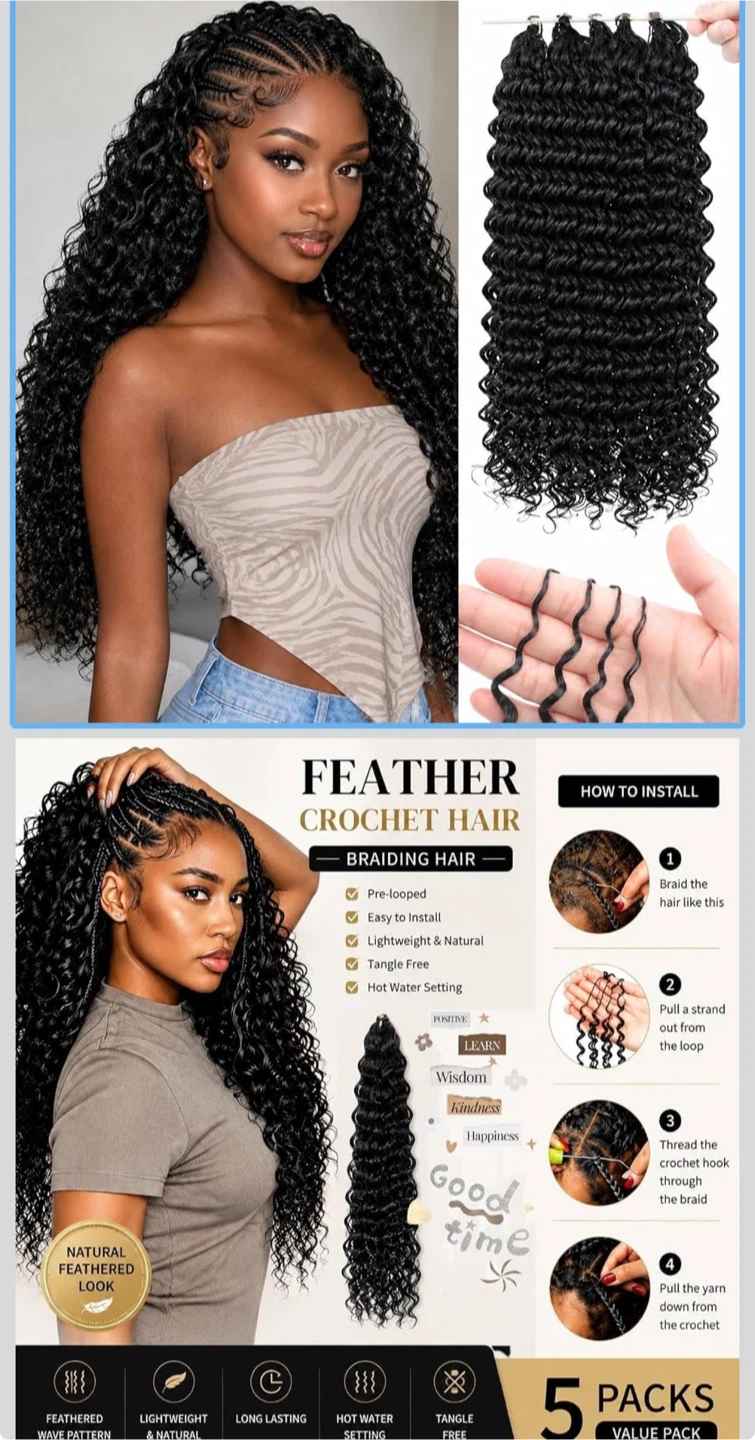 Feather Crochet Hair - photo 2