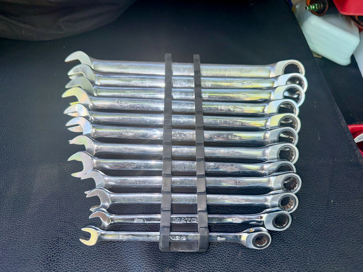 Complete Matco Set of 13 Combination Wrenches