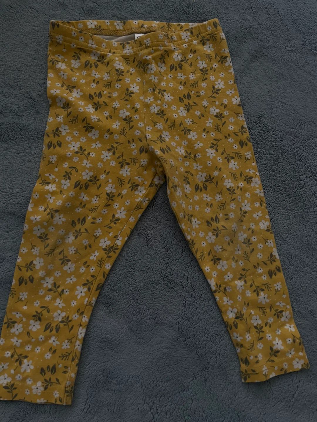 Baby Leggings - Yellow Floral Pattern - photo 2