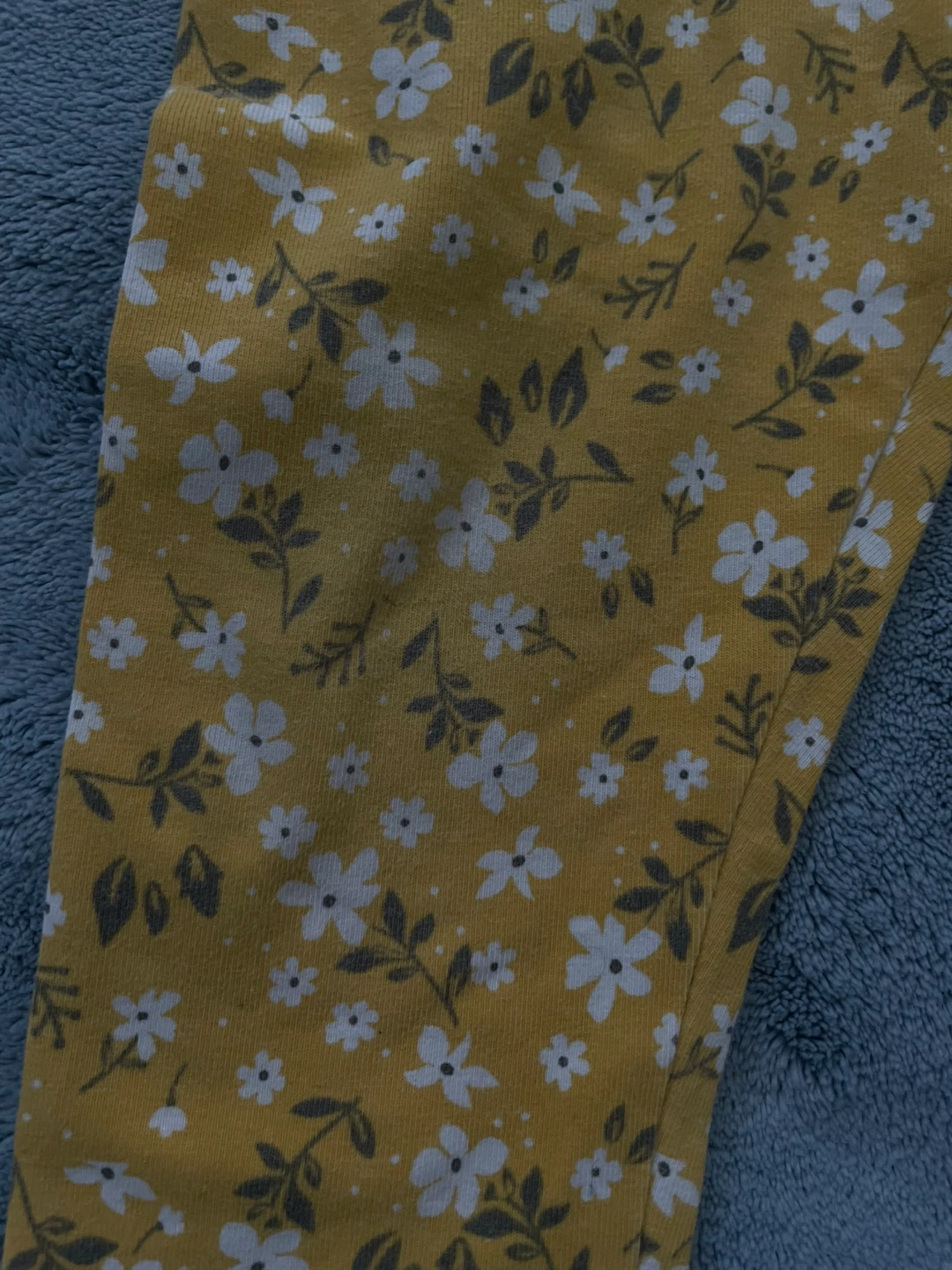 Baby Leggings - Yellow Floral Pattern - photo 3