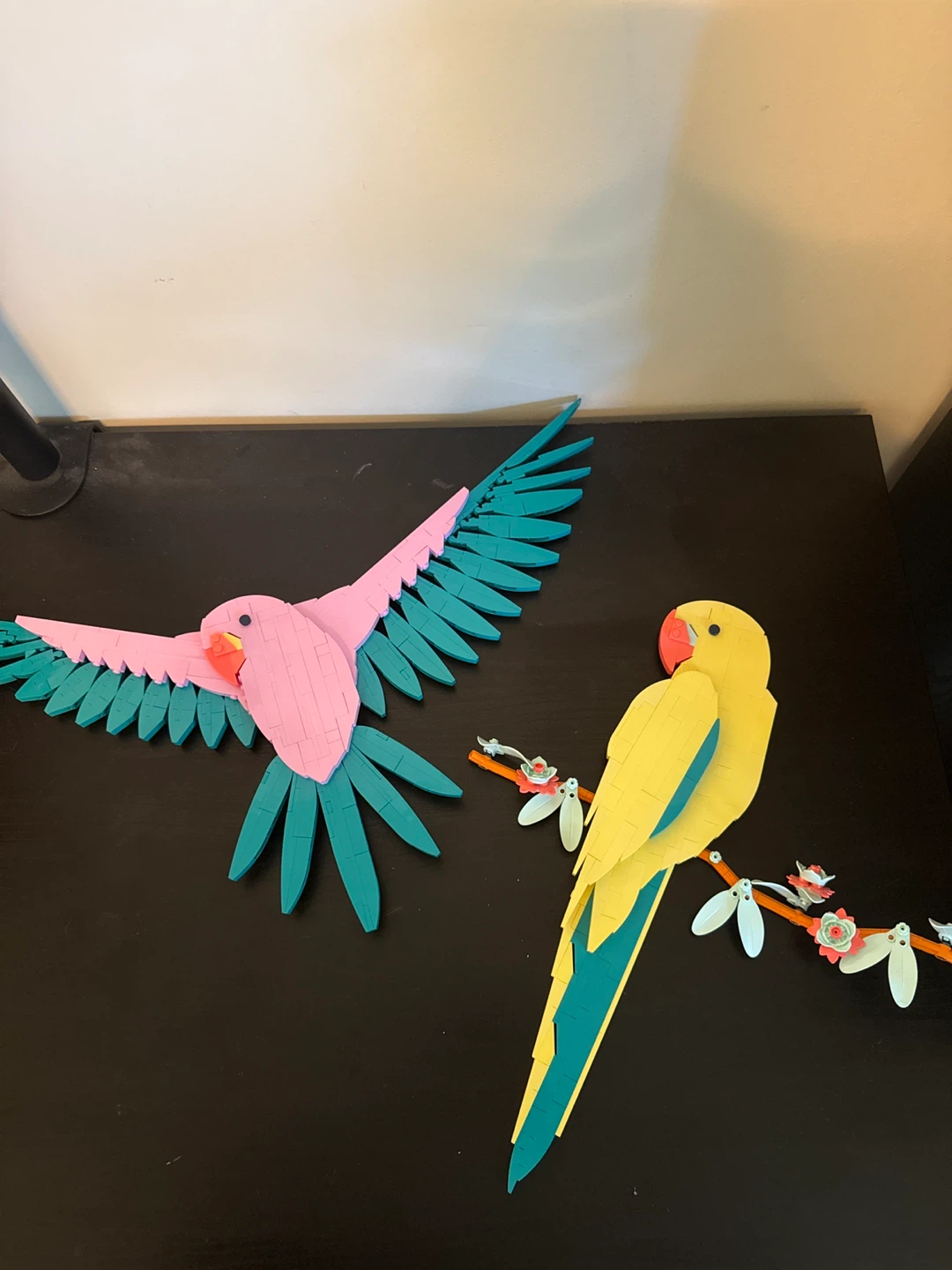 LEGO Birds - Pink and Yellow Parrots