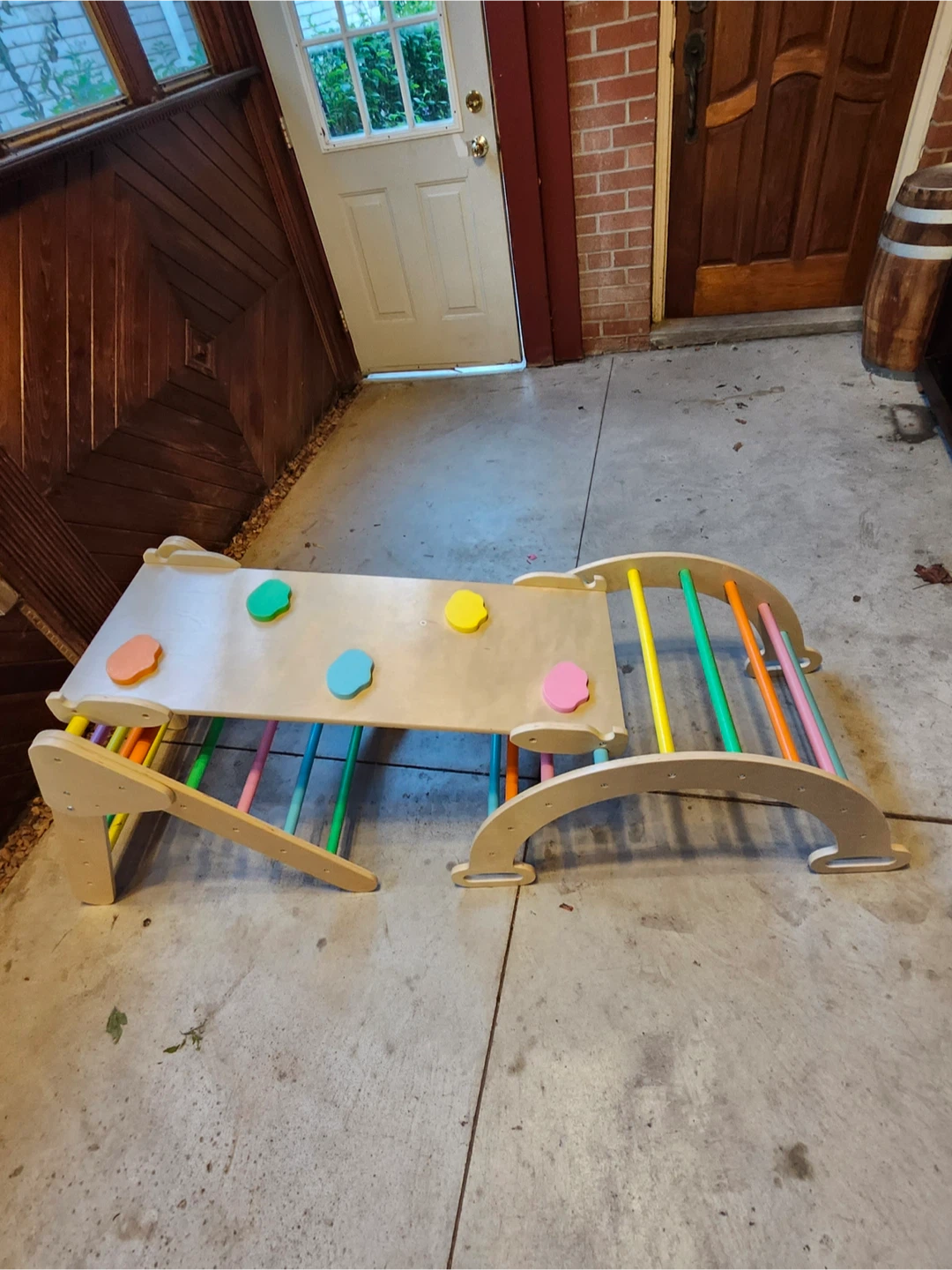Wooden Pikler Triangle Climber Arch Set