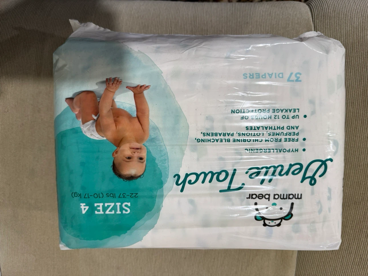 Mama Bear Gentle Touch Diapers Size 4 - 37 Count