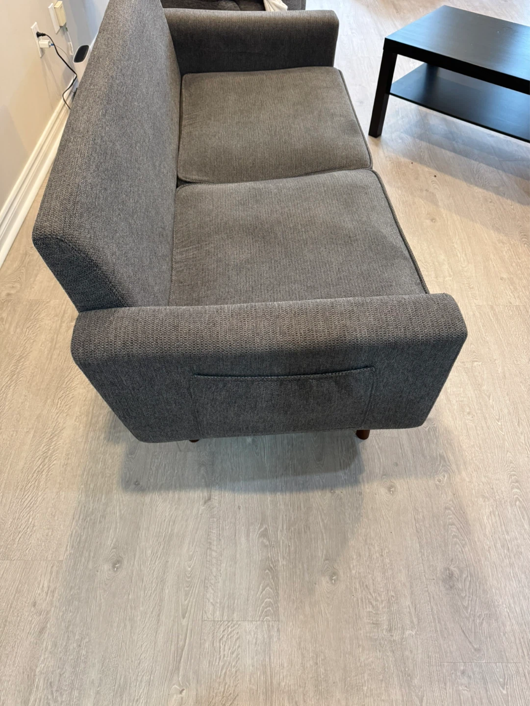 George Oliver 65" Modern Upholstered Sofa + Table - photo 2