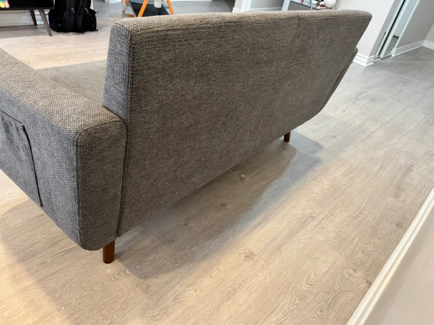 George Oliver 65" Modern Upholstered Sofa + Table - photo 3