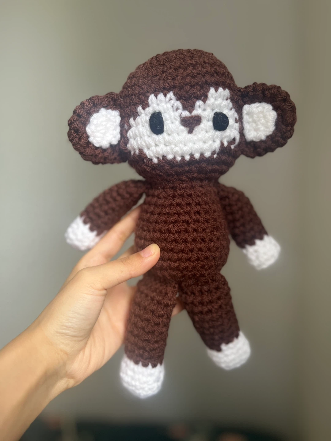 Handmade Crocheted Monkey Plush