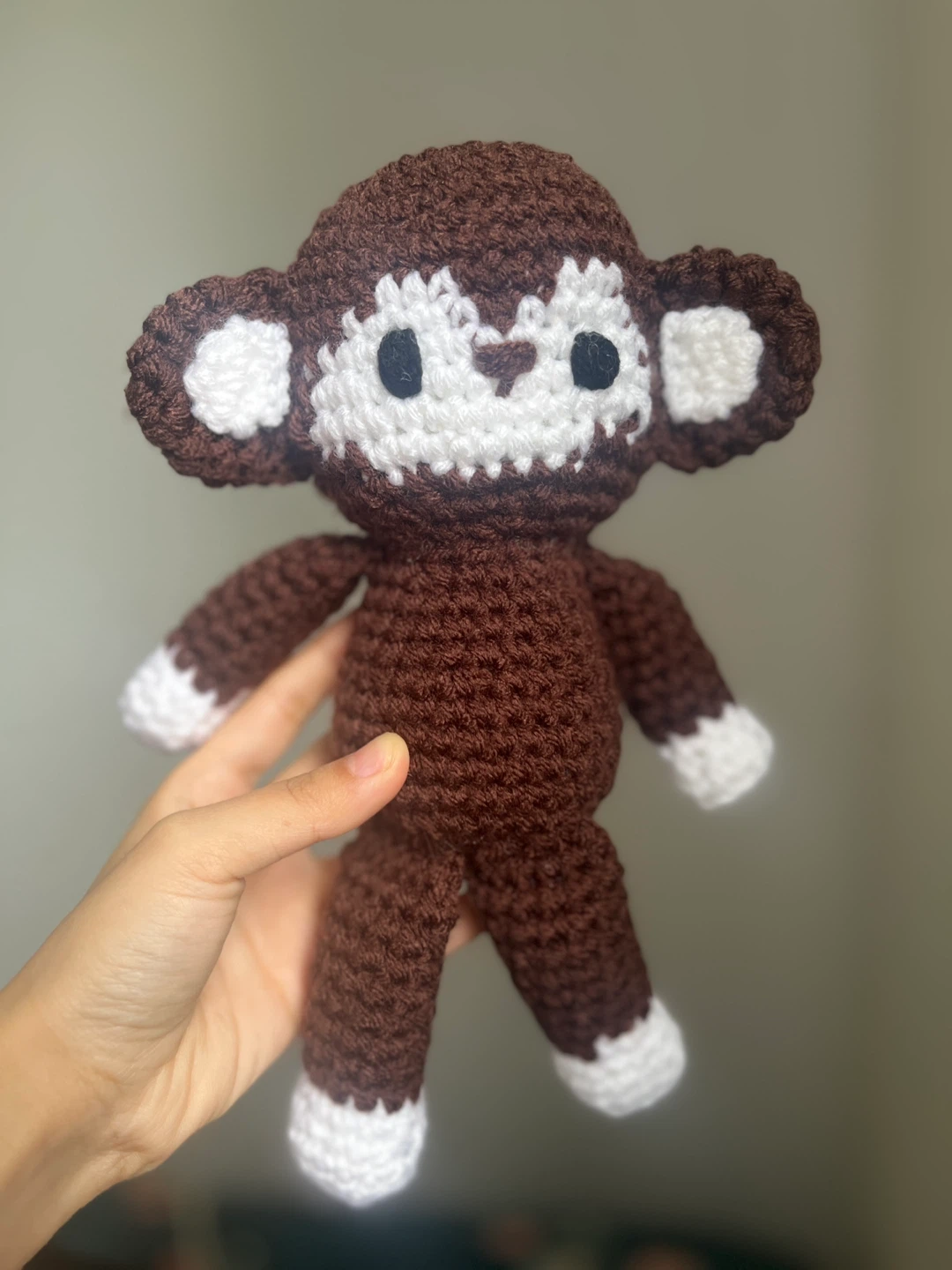 Handmade Crocheted Monkey Plush - photo 2