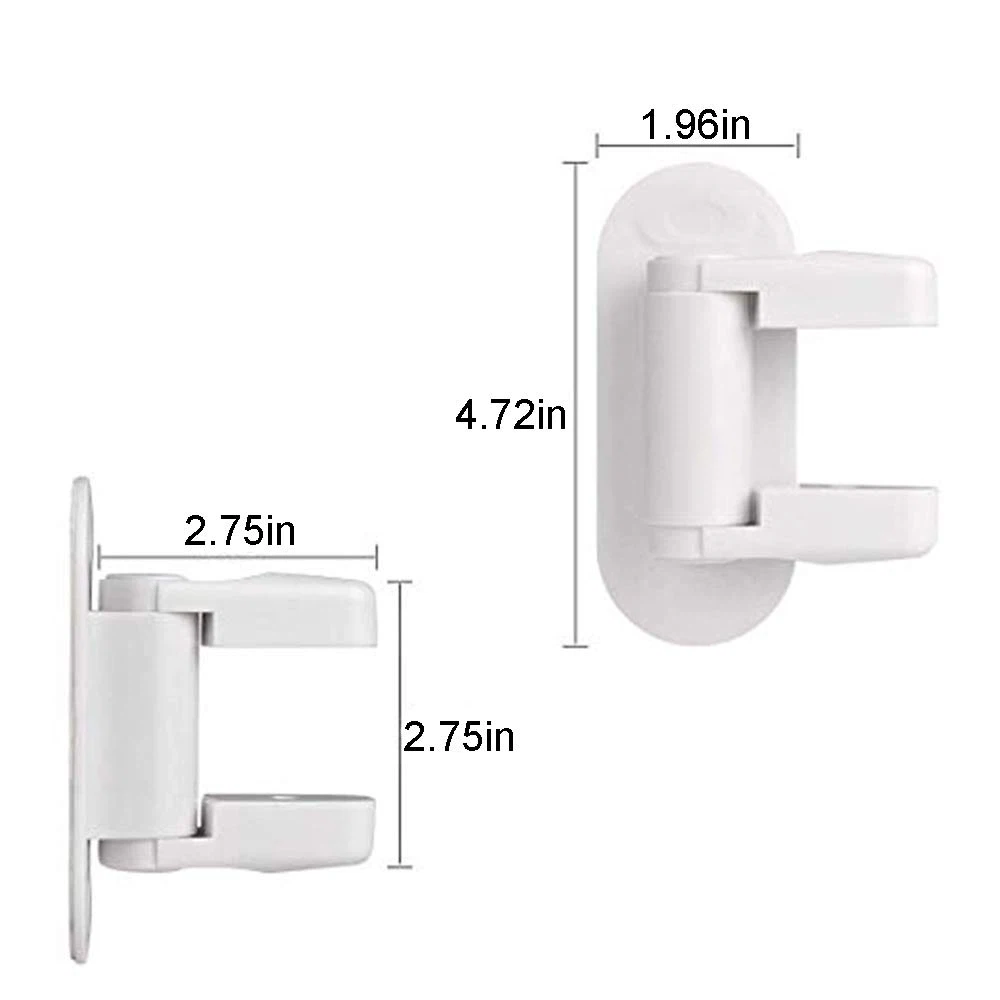 White Door Lever Lock Child Proof Safety Latch - photo 3
