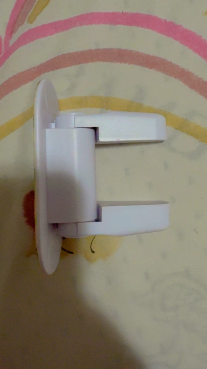 White Door Lever Lock Child Proof Safety Latch - photo 4