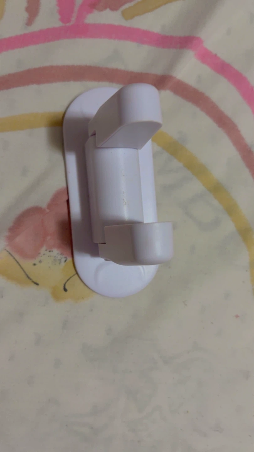 White Door Lever Lock Child Proof Safety Latch - photo 5
