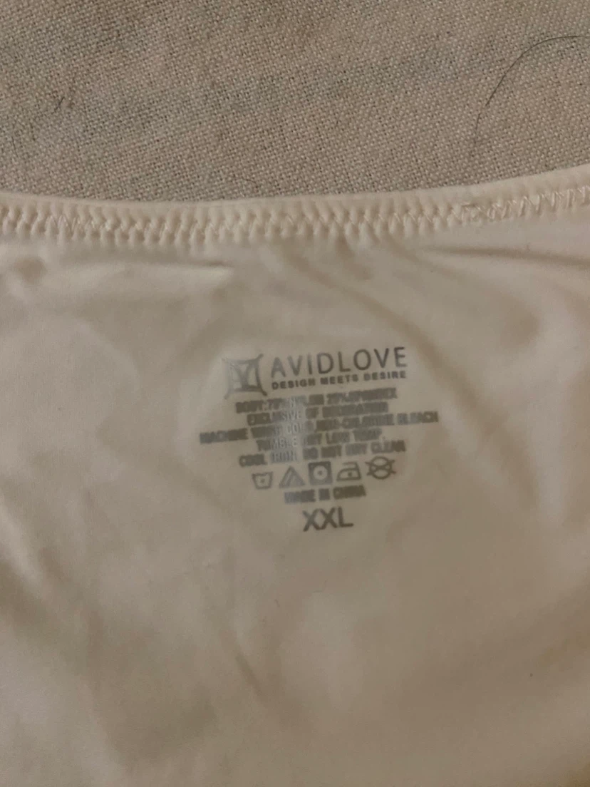 Avidlove White Bodysuit XXL - photo 3