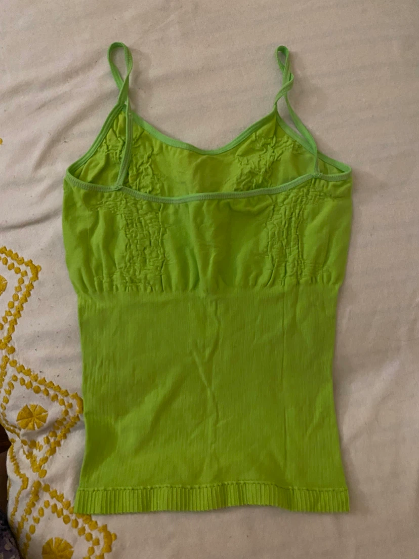Lime Green Spaghetti Strap Tank Top - photo 2