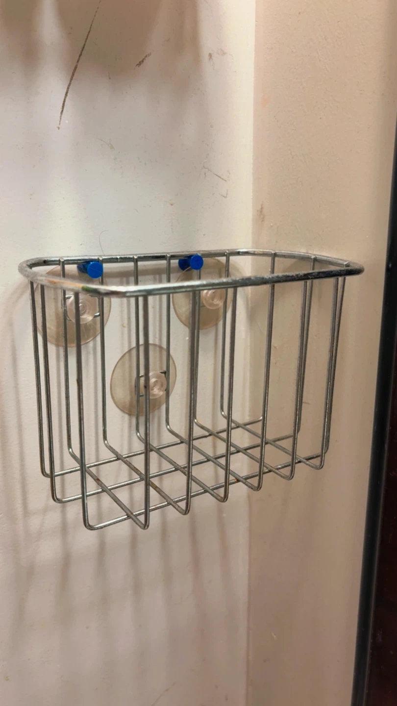 Chrome Wire Suction Cup Sink Caddy - photo 2