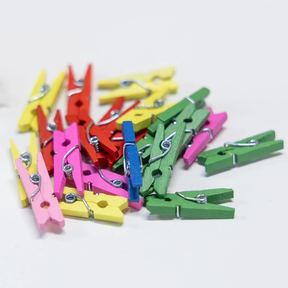 Mini Wooden Clothespins (Multi-Color) - photo 3