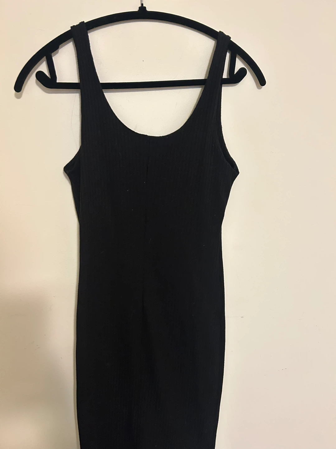 Black Ribbed Tank Dress - Forever 21 - XS