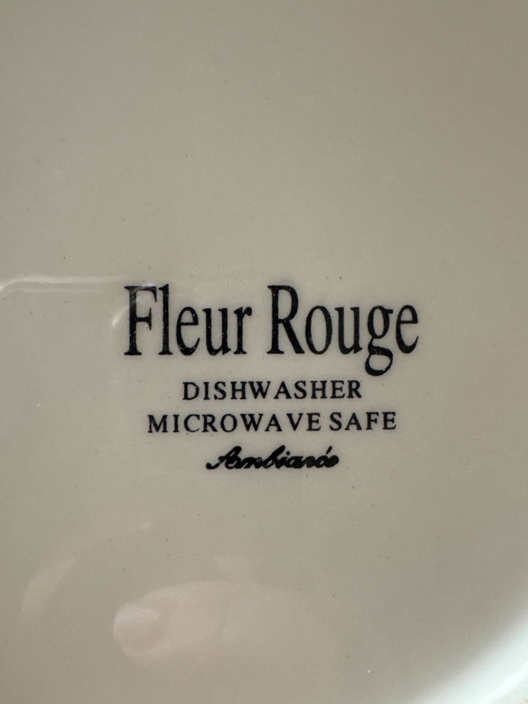 Fleur Rouge Dinner Plates Set of 4 - photo 2