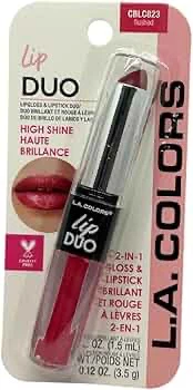 L.A. Colors Lip Duo High Shine Cblc823 Glazed