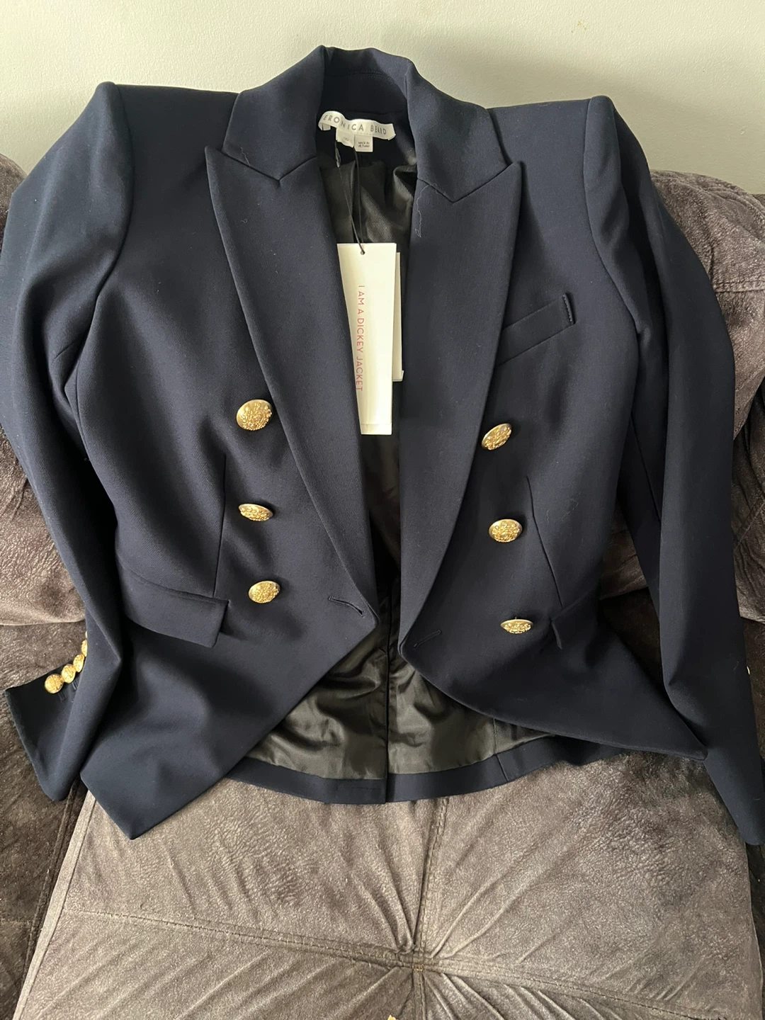 Veronica Beard Miller Dickey Jacket Navy Size 00 - photo 2