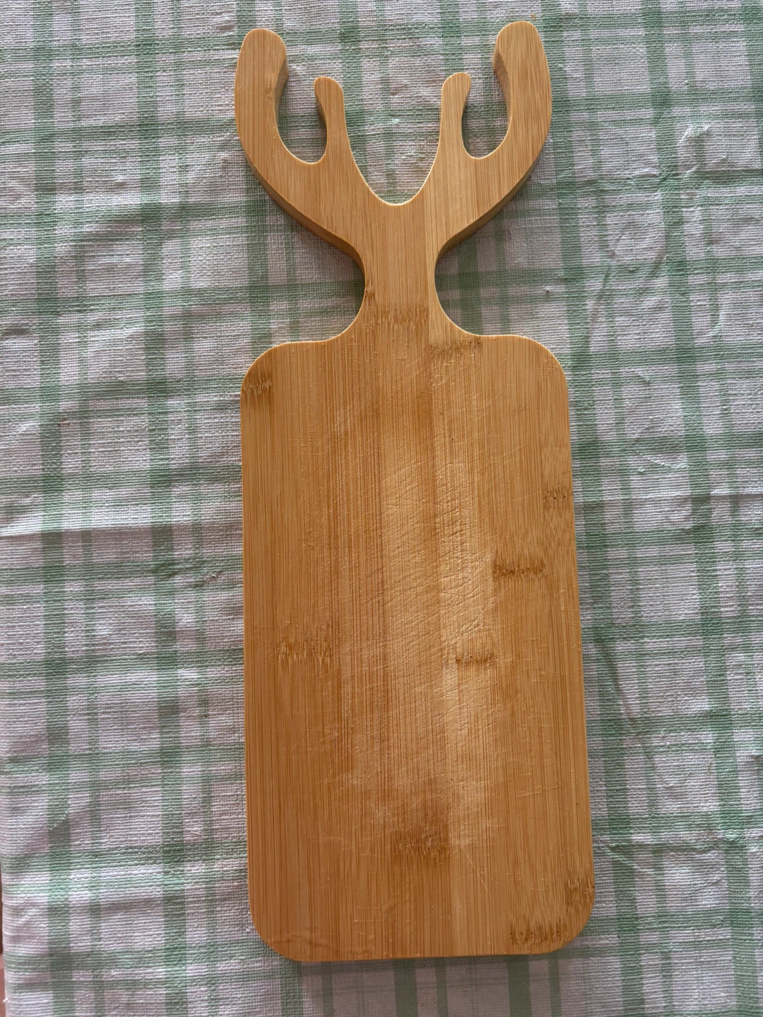 Bamboo Cutting Board with Antler Handle - photo 2