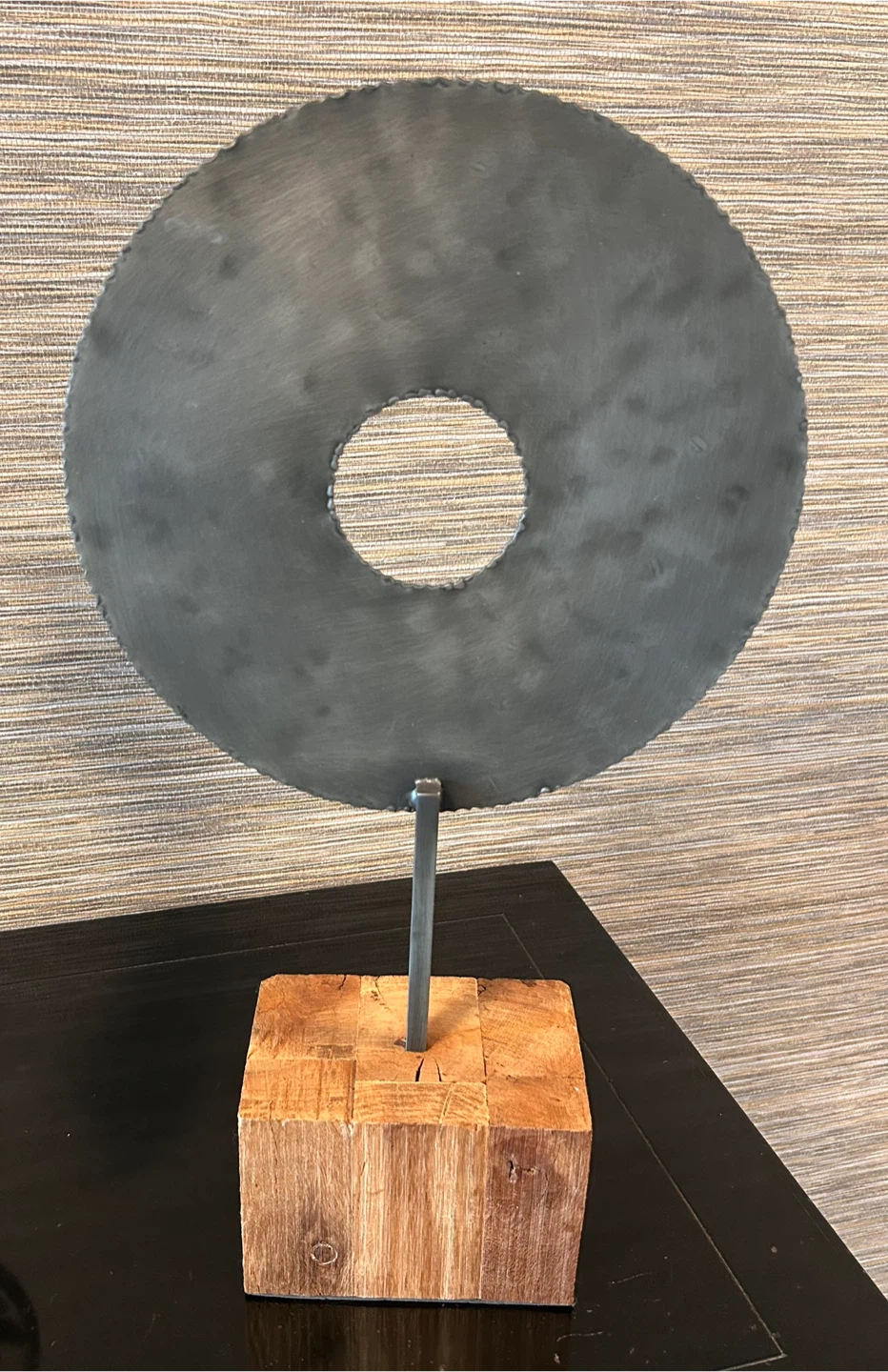 Metal Disk Sculpture