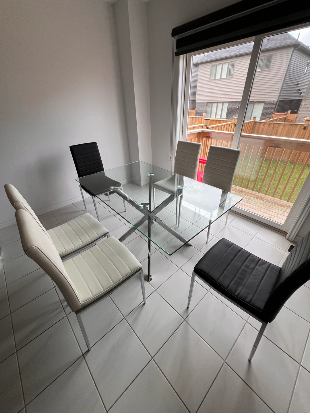 Glass Top Dining Table with 4 Chairs - photo 3