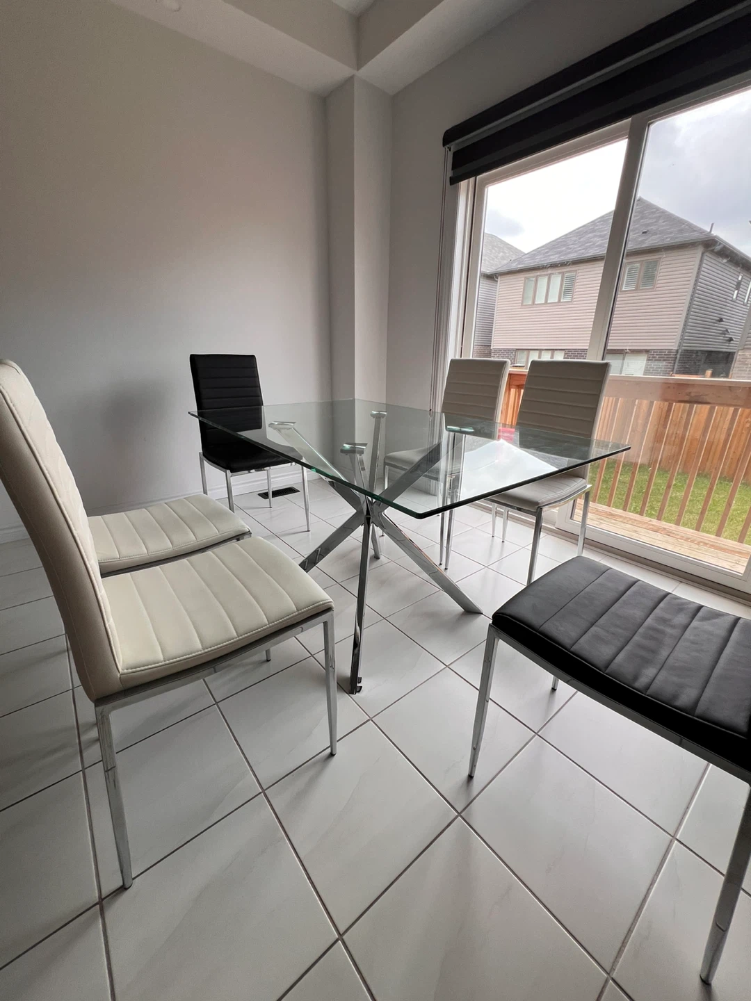 Glass Top Dining Table with 4 Chairs - photo 4