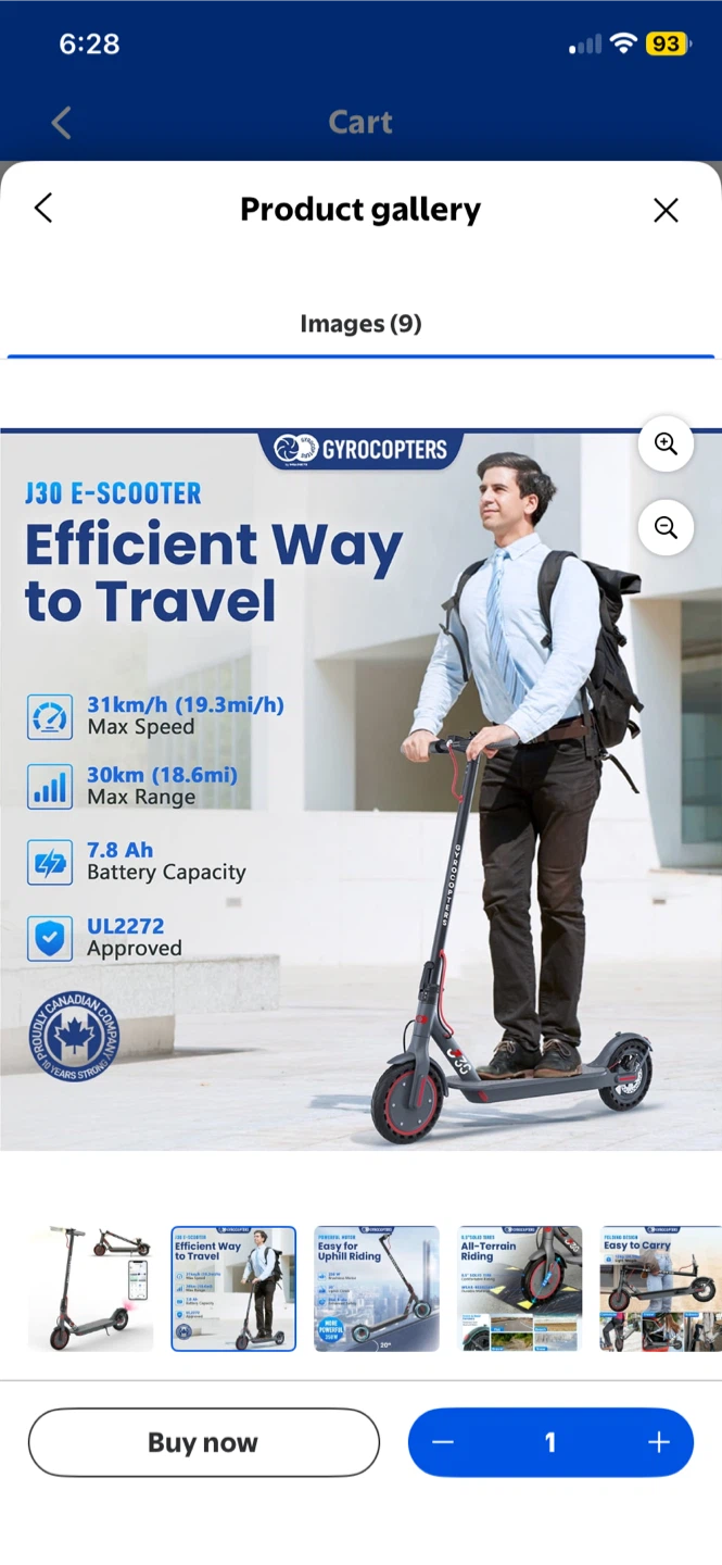 Gyrocopters J30 E-Scooter - photo 2