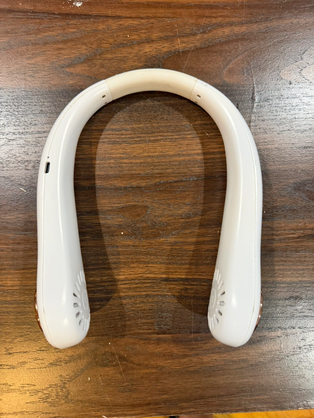 White Wearable Neck Fan
