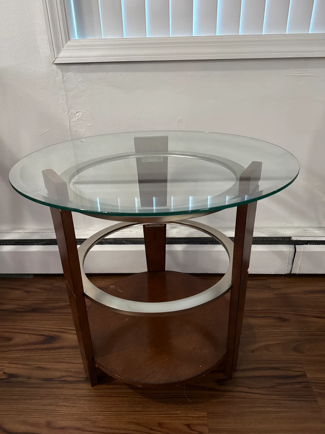 Glass Top End Table