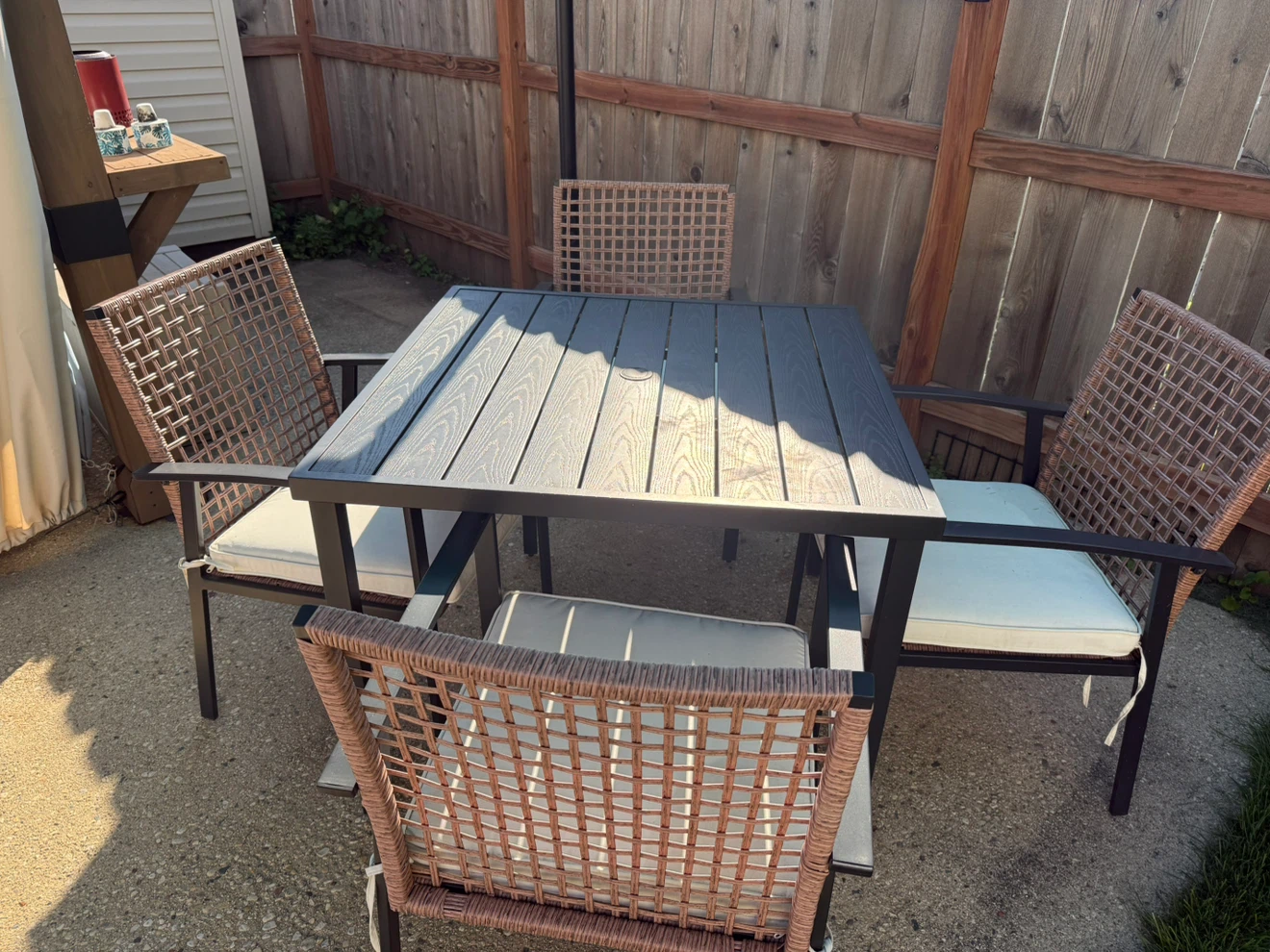 Outdoor Dining Set with 4 Chairs - photo 2