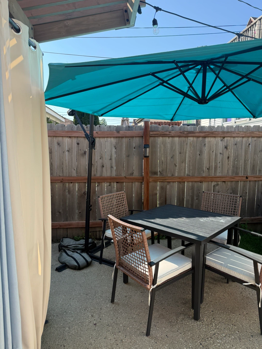 Turquoise Cantilever Patio Umbrella - photo 2
