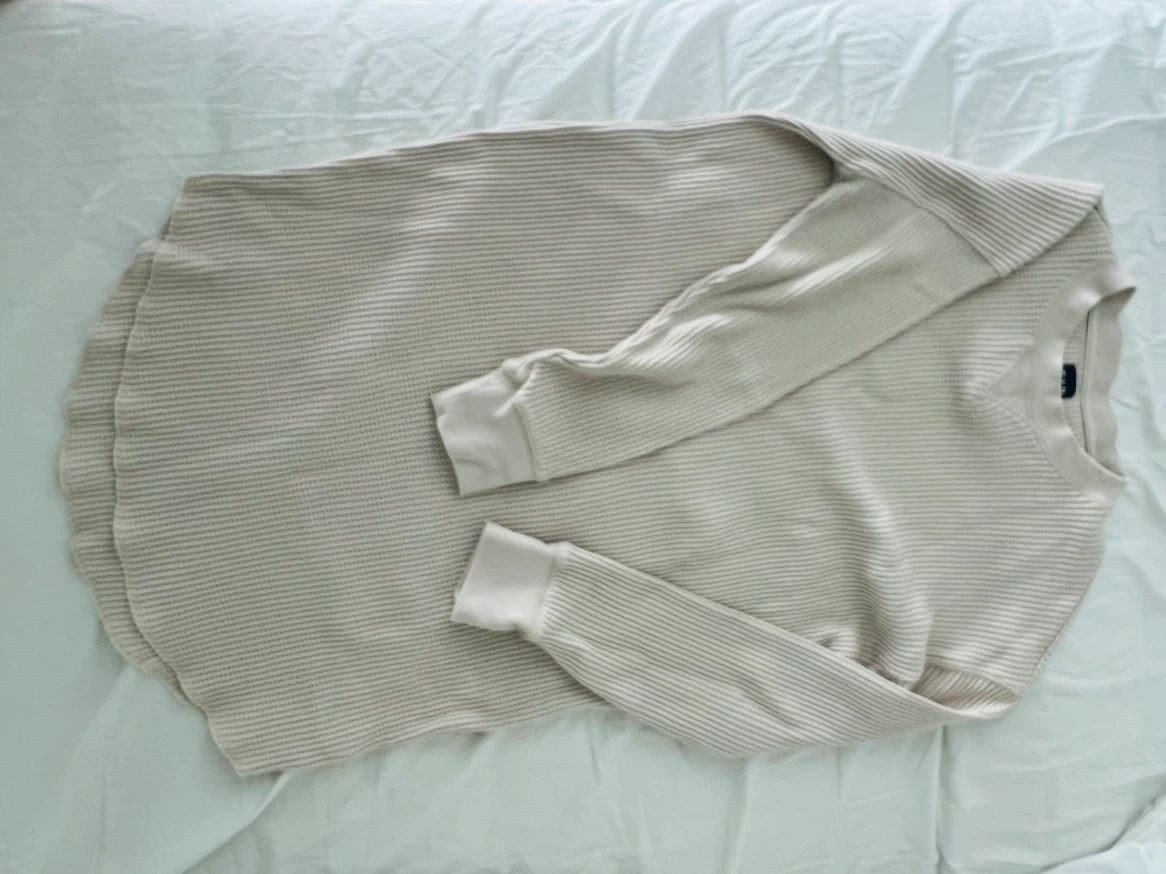 GAP Long Sleeve Waffle Knit Top