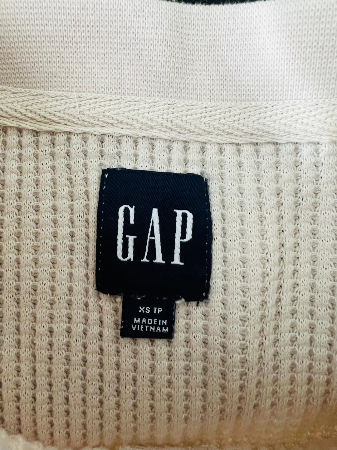 GAP Long Sleeve Waffle Knit Top - photo 2