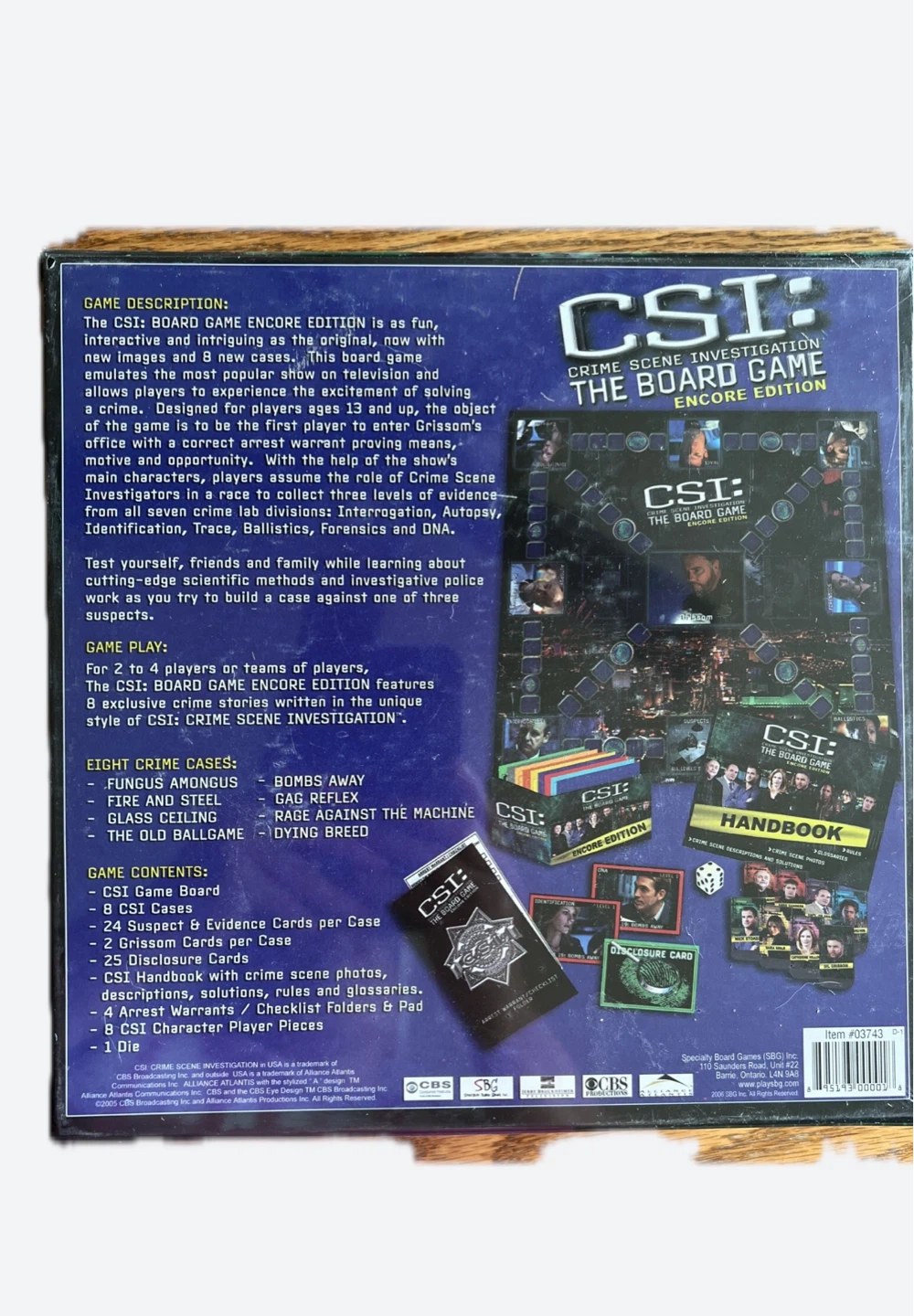 CSI: Crime Scene Investigation The Board Game Encore Edition - photo 2