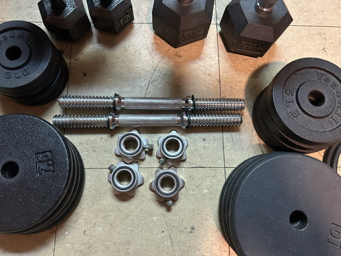Adjustable Dumbbell Set with Weights - photo 2