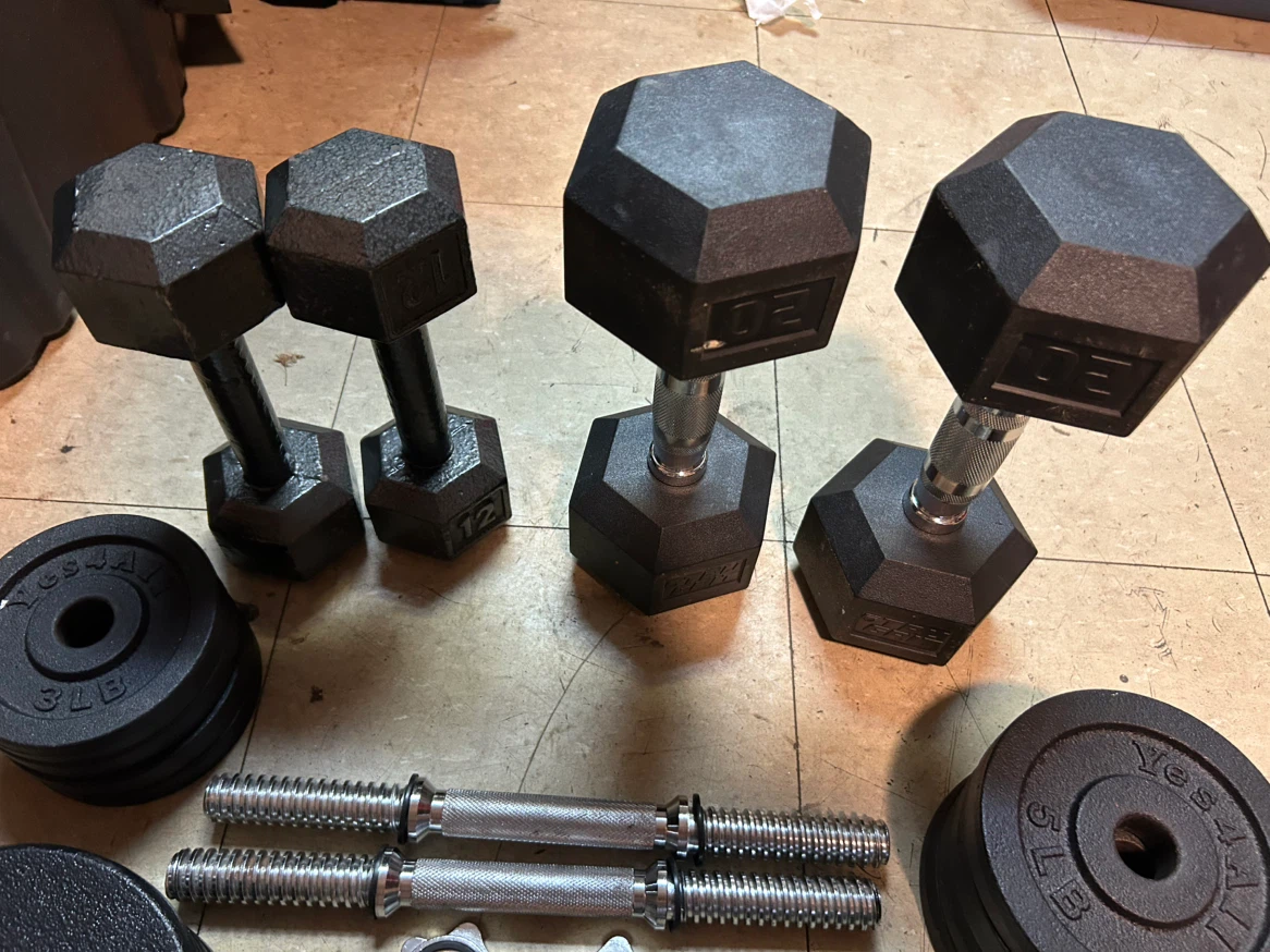 Adjustable Dumbbell Set with Weights - photo 3