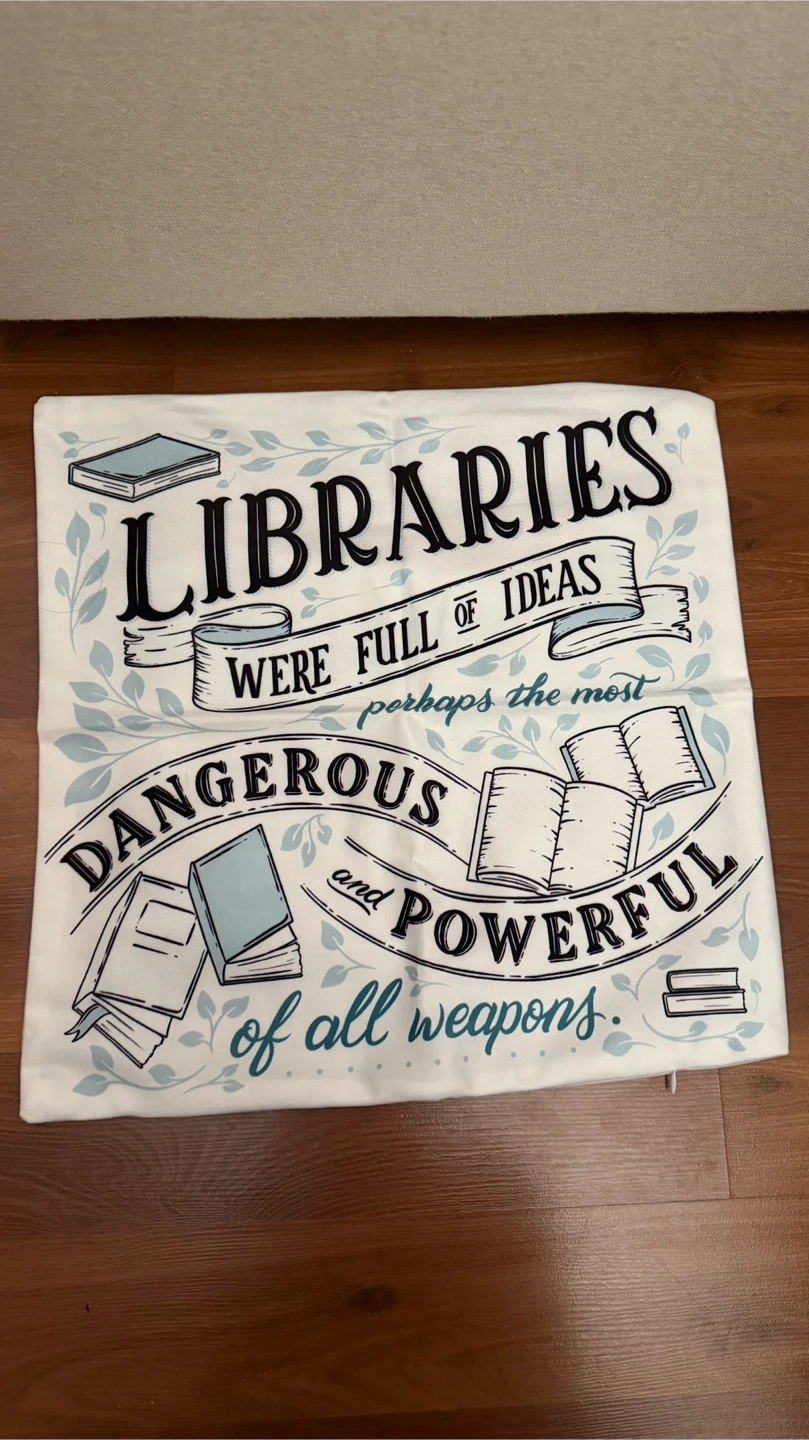 Bookish Pillow Cover