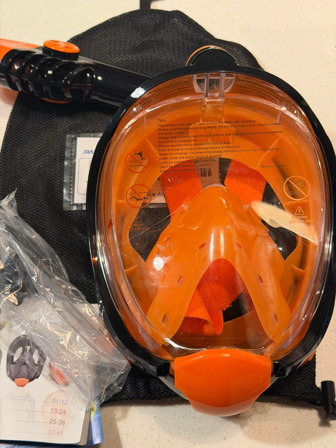 GreateveT Full Face Snorkel Mask